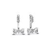 Sparkling Bow Drop Earrings