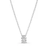 Sparkling Collier Round & Square Pendant Necklace