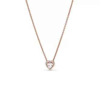 Sparkling Heart Collier Necklace