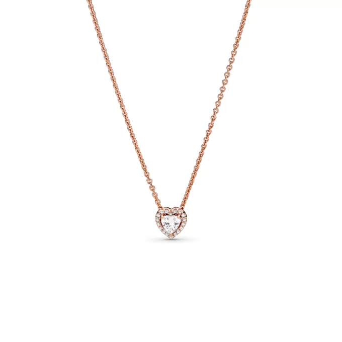 Sparkling Heart Collier Necklace