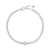 Sparkling Heart Tennis Bracelet