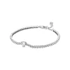 Sparkling Heart Tennis Bracelet