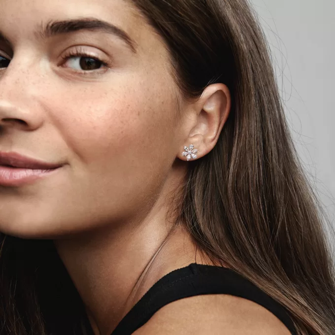 Sparkling Herbarium Cluster Stud Earrings