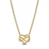 Sparkling Infinity Heart Collier Necklace