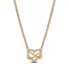 Sparkling Infinity Heart Collier Necklace