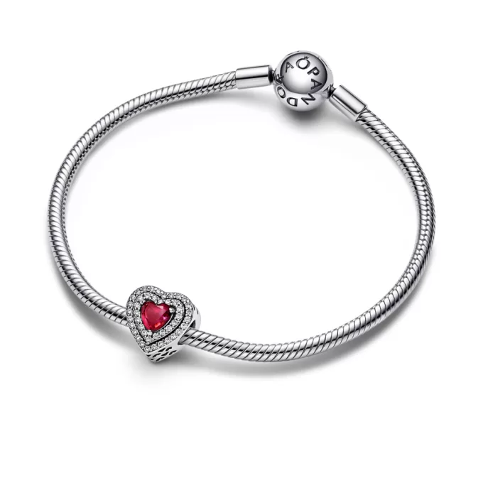 Sparkling Levelled Heart Charm