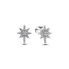 Sparkling North Star Stud Earrings