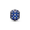 Sparkling Pavé Round Blue Charm