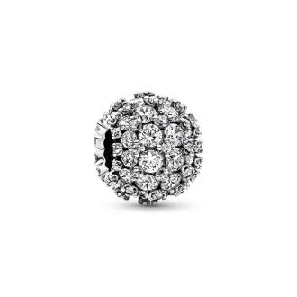 Sparkling Pavé Round Charm