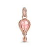 Sparkling Pink Hot Air Balloon Dangle Charm