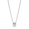Sparkling Round Halo Pendant Collier Necklace