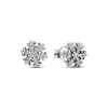 Sparkling Snowflake Stud Earrings