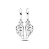Sparkling Splitable Angel Wings Dangle Charm
