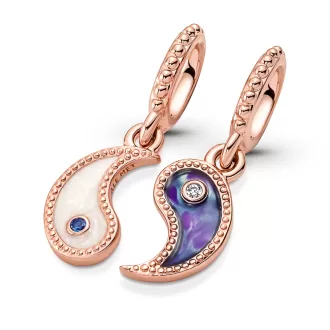 Splittable Yin & Yang Sparkling Dangle Charm