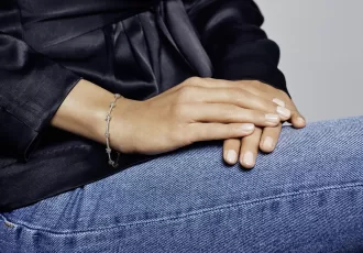 Star sterling silver bracelet with clear cubic zirconia Star sterling silver bracelet with clear cubic zirconia