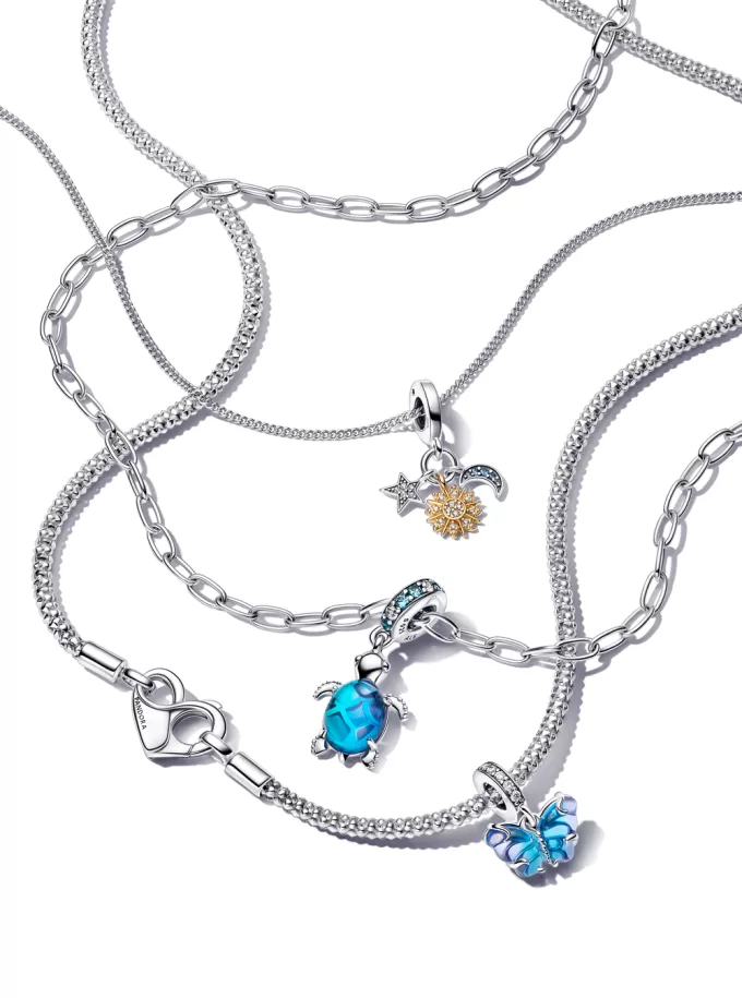 Two-tone Celestial Triple Dangle Charm