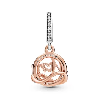 Two-tone Mum Dangle Charm