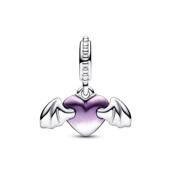 Vampire Winged Heart Dangle Charm Vampire Winged Heart Dangle Charm