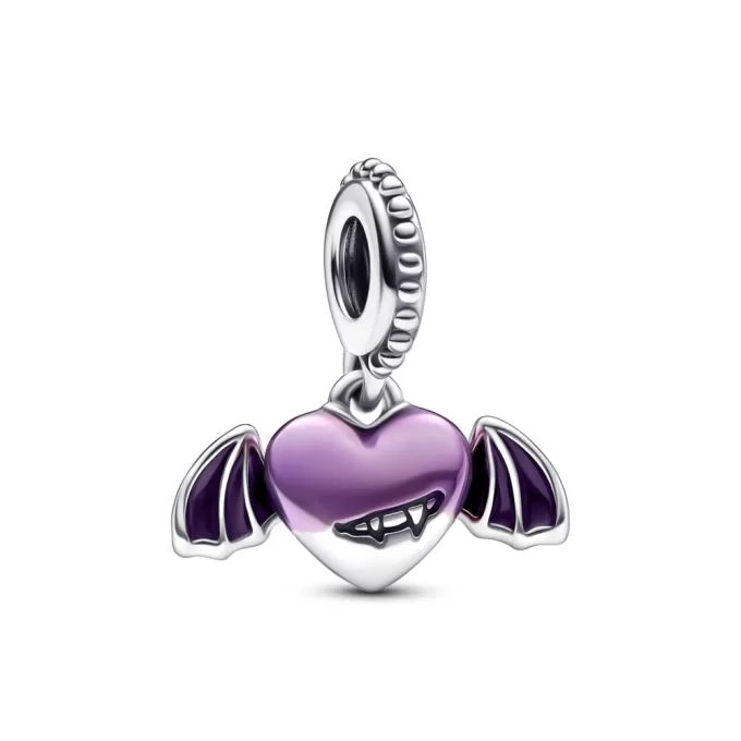 Vampire Winged Heart Dangle Charm Vampire Winged Heart Dangle Charm