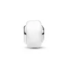 White Mini Murano Glass Charm