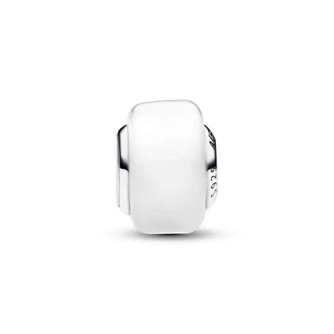 White Mini Murano Glass Charm