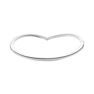 Wishbone silver bangle Wishbone silver bangle