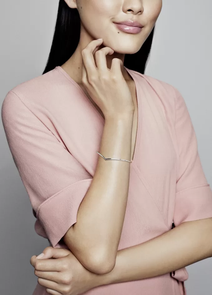 Wishbone silver bangle Wishbone silver bangle